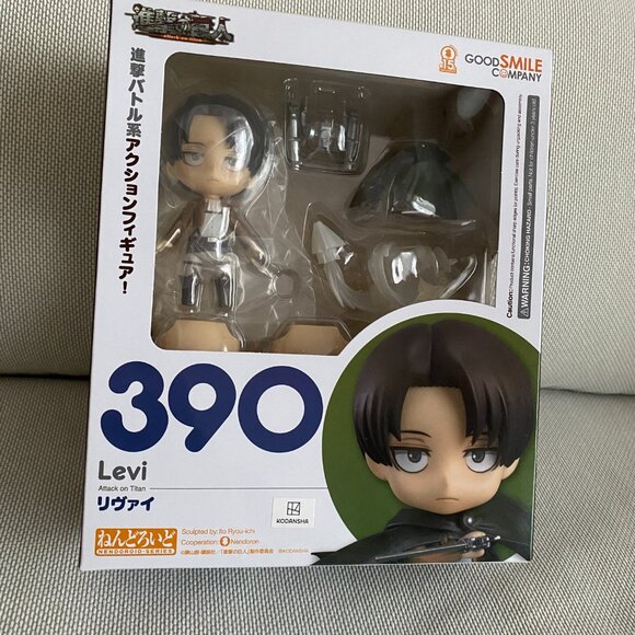 New Good Smile Company Attack on Titan: Levi Ackerman Nendoroid Figure 390 - Picture 2 of 4
